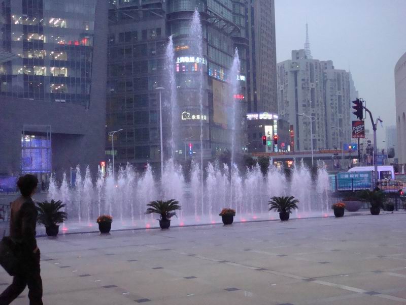 上海华润时代广场旱式音乐喷泉工程