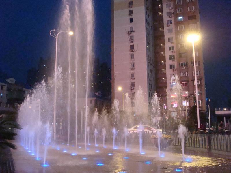 上海华润时代广场旱式音乐喷泉工程