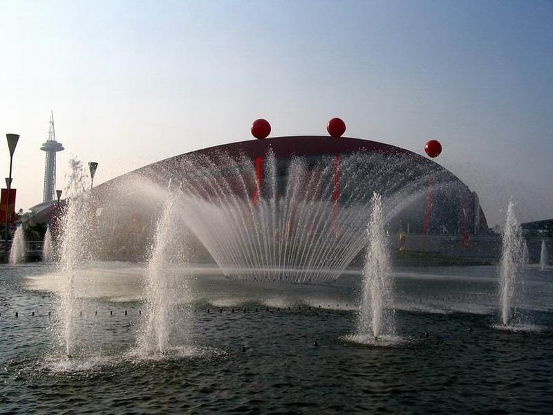 南京奥林匹克体育中心大型音乐喷泉